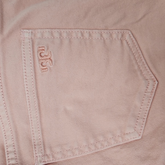 Tory Burch Alexa Cropped Soft Pink Coral Skinny Jeans Size 28 - Picture 3 of 9
